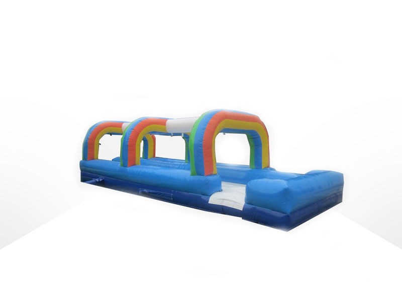 inflatable rainbow slip and slide