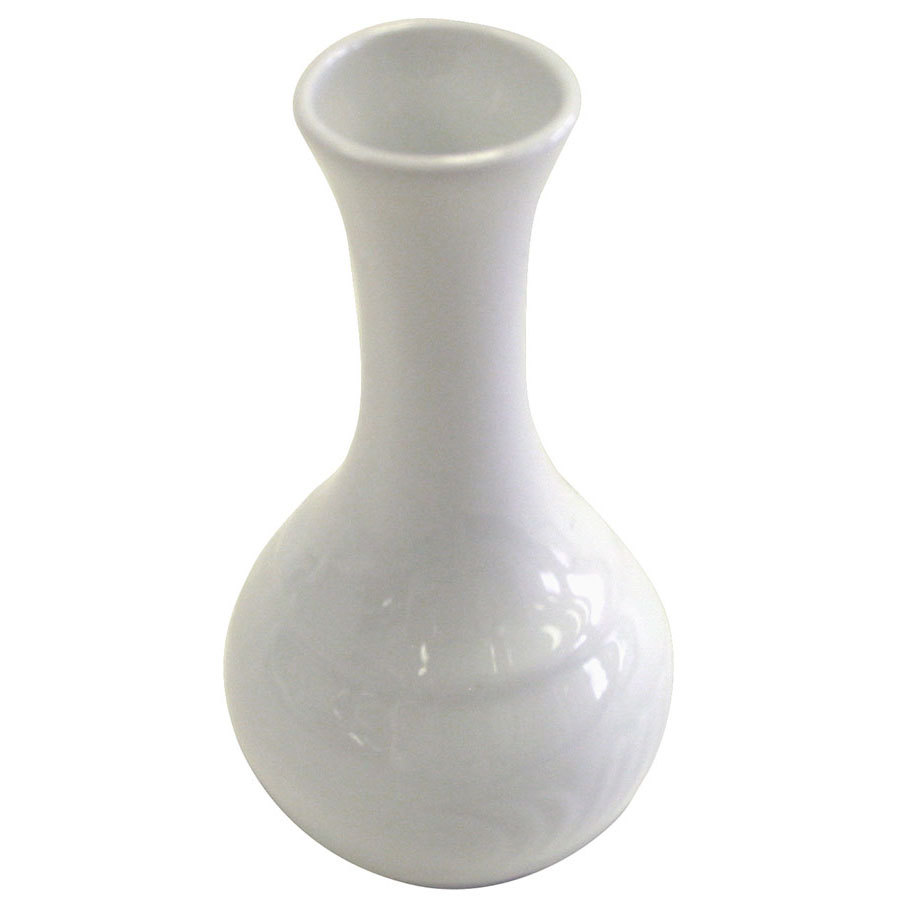 Cac Rsv Bv Roosevelt 5 12quot Super White Porcelain Bud Vase 48 Case White Bud Vases Pleasing White Bud Vases 