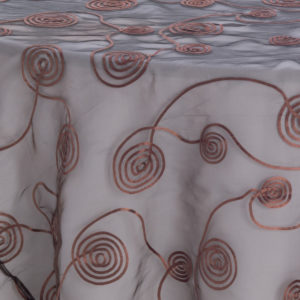 Chocolate Spiral Sheer Overlay - Image 3