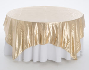 Gold Tissue Lame Overlay