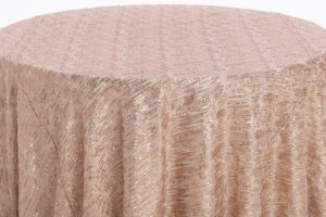 Rose Gold Laser Cut Textured Sheer - Image 2