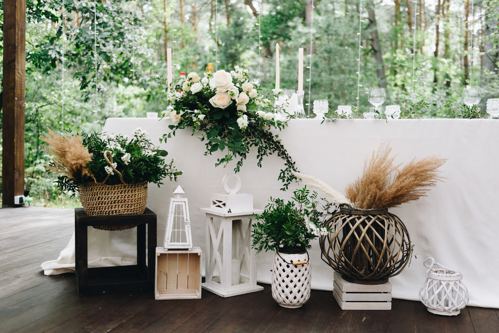 Boho Chic outdoor event inspiration photo